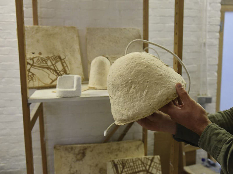 Sculptural mesh curtain designed by Kengo Kuma – Beautiful Homes