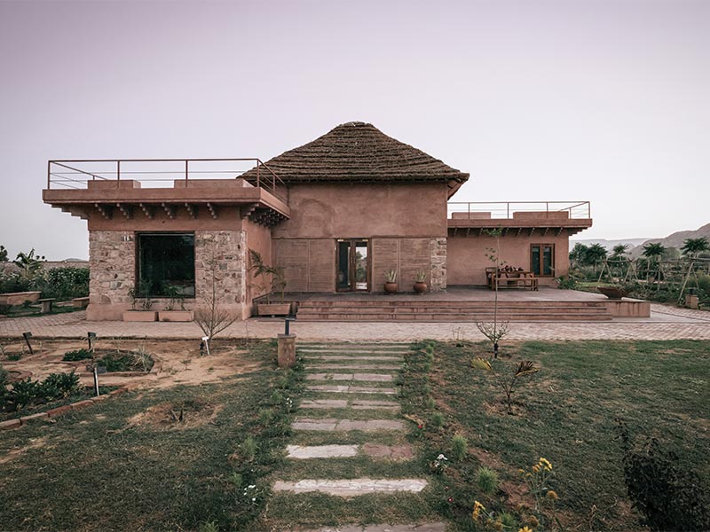 Rajasthan based mud house exterior design - Beautiful Homes