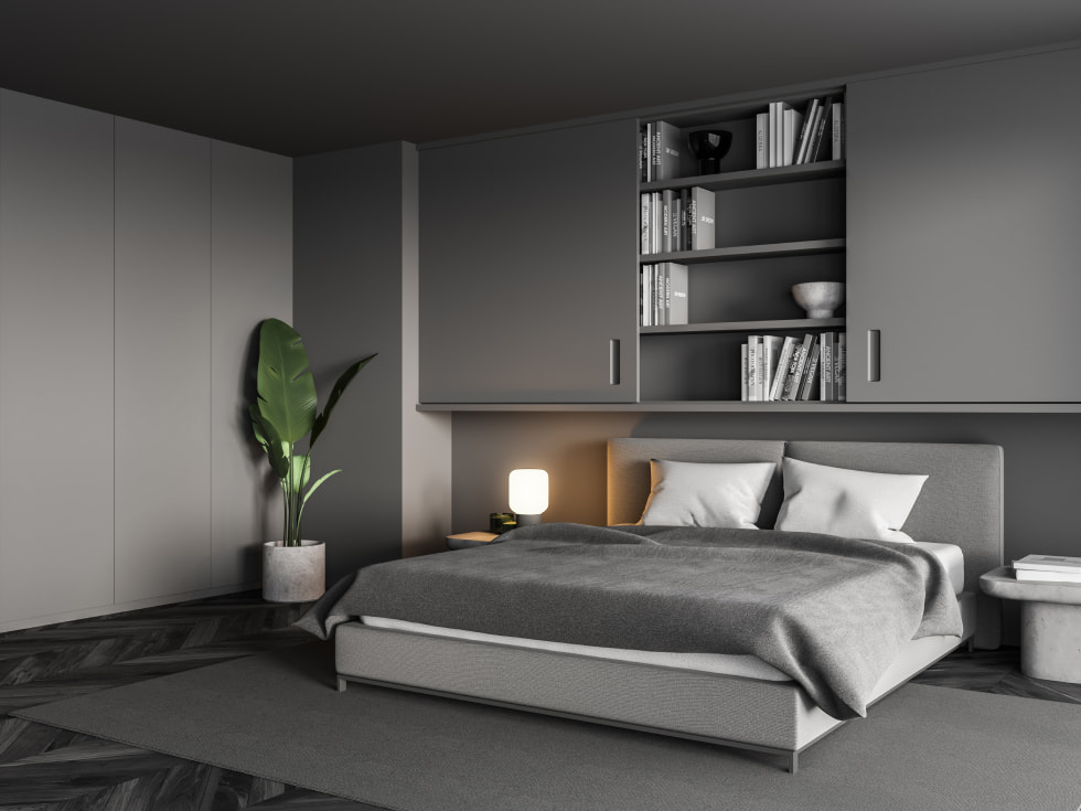 Grey Neutral Colour Room Décor -Beautiful Homes