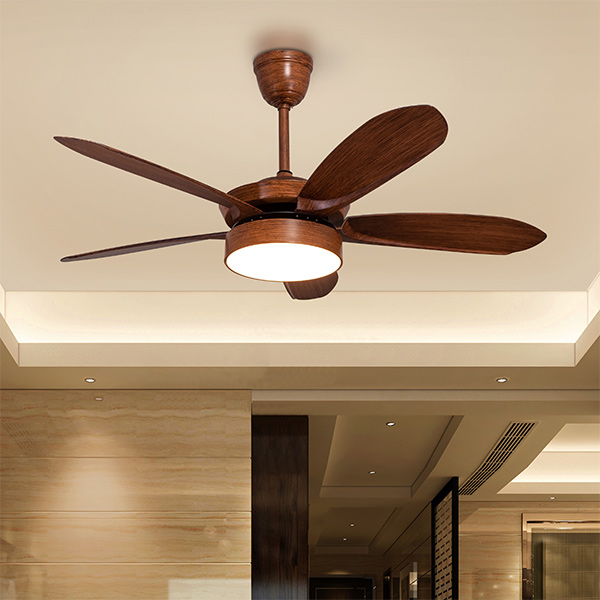 LED light wooden ceiling fan for your bedroom - Beautiful Homes
