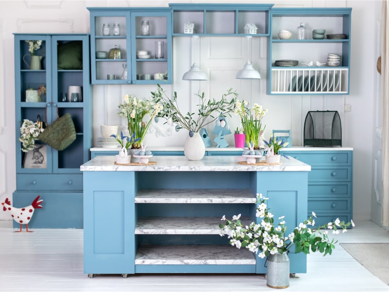 Blue Kitchen Design Inspirations for your Home | Beautiful Homes