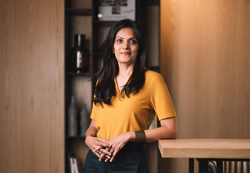 Anar Gunjaria in the living room – Beautiful Homes