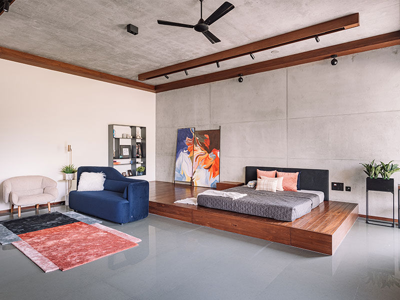 Master bedroom with platform bed design – Beautiful Homes