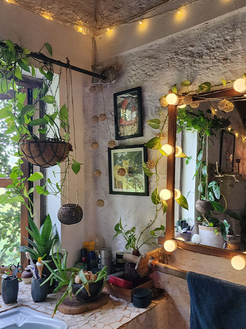 Add mirror & indoor plants in your bathroom – Beautiful Homes