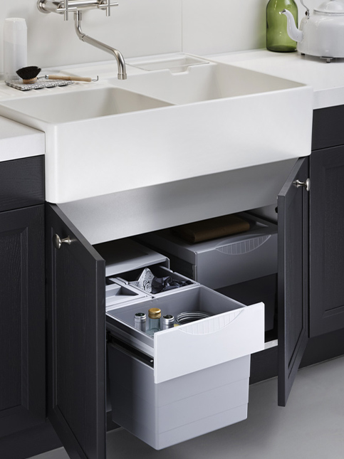 Under the Sink Kitchen Cabinet Organization Ideas
