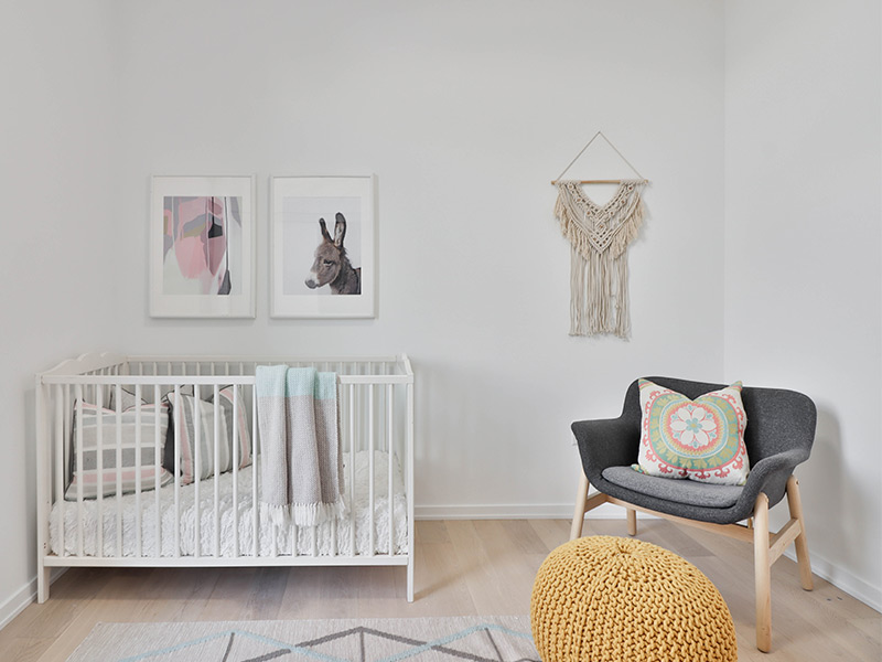 Nursery pink colour combination - Beautiful Homes