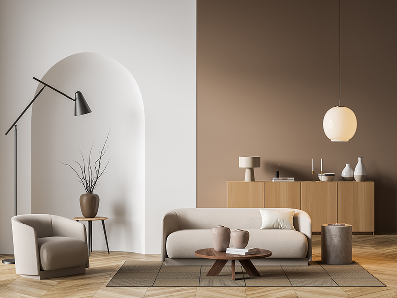 Beige themed minimalist interior design for your space – Beautiful Homes
