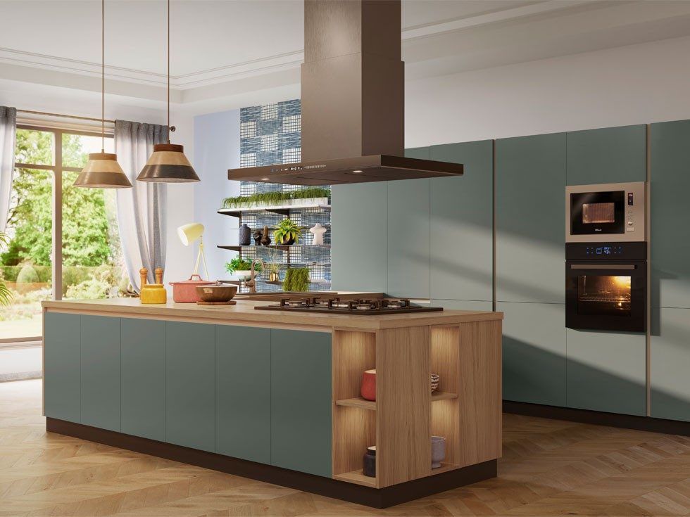 Blue Open Kitchen Design Ideas – Beautiful Homes