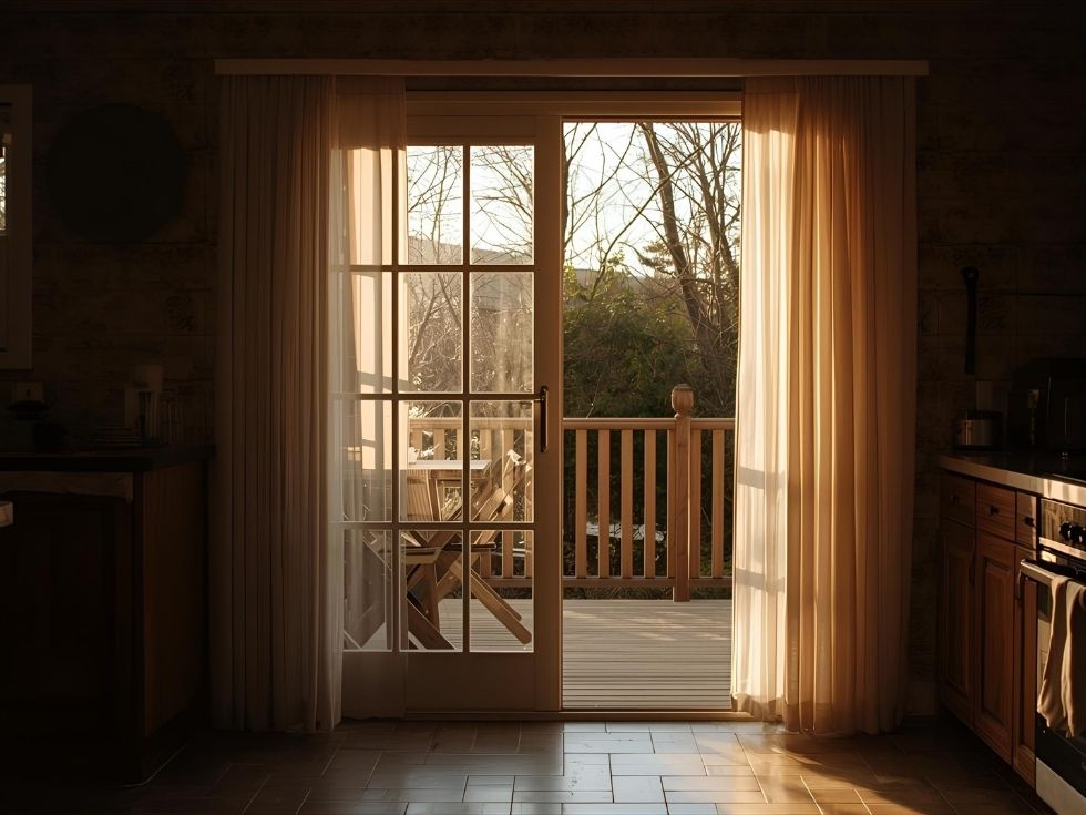 Contemporary sliding door for kitchen - Beautiful Homes