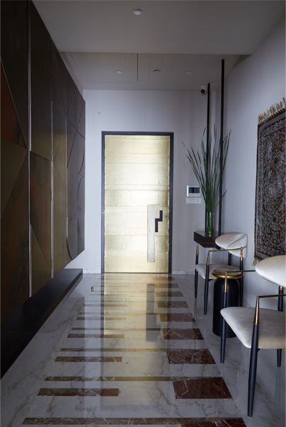 Narrow hallway design with brown cabinets – Beautiful Homes