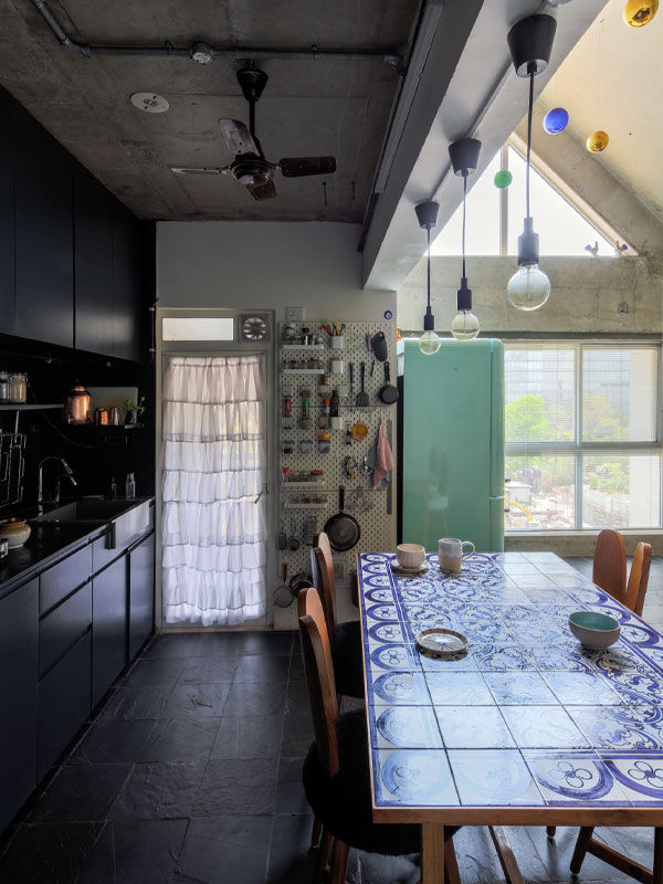 Modula kitchen design with attached balcony – Beautiful Homes