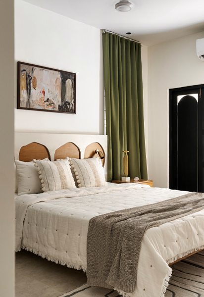 Master bedroom linen upholstery – Beautiful Homes