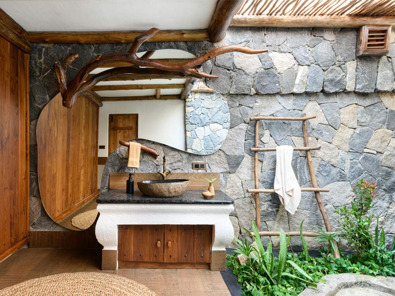 Wooden theme Modern Bathroom – Beautiful Homes