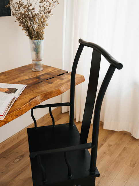 Ming Yoke chair from Wisteria with bench - Beautiful Homes