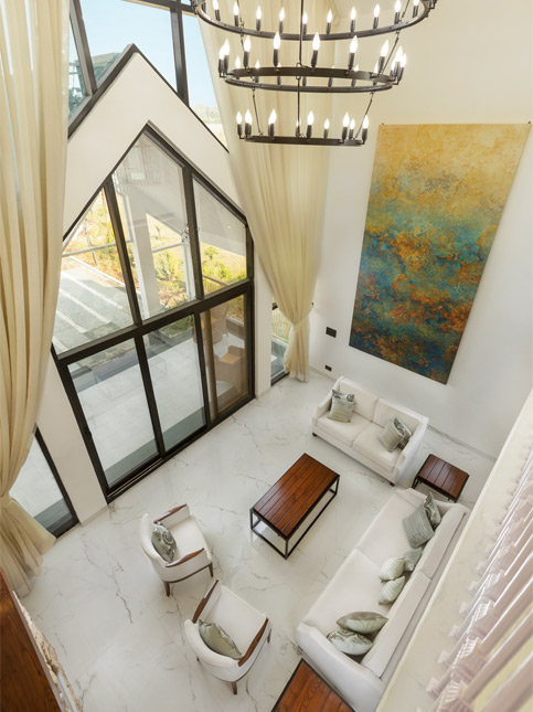 Double-height living room idea – Beautiful Homes