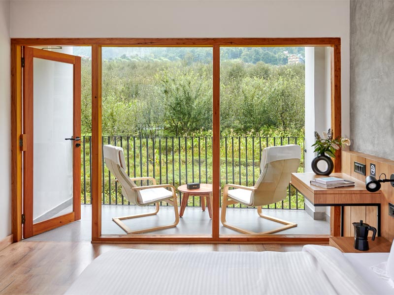 Wooden balcony door – Beautiful Homes