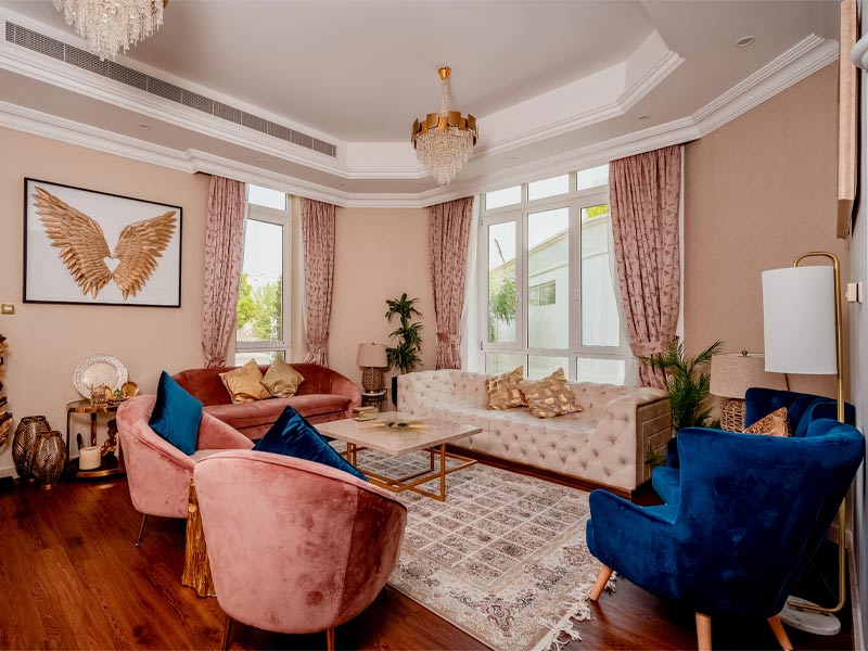 Pink living room design – Beautiful Homes