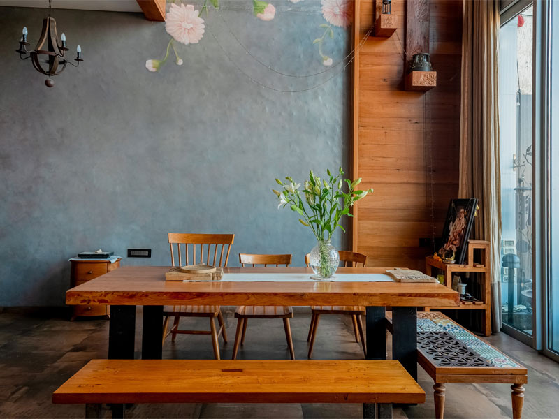 Wooden dining room design - Beautiful Homes