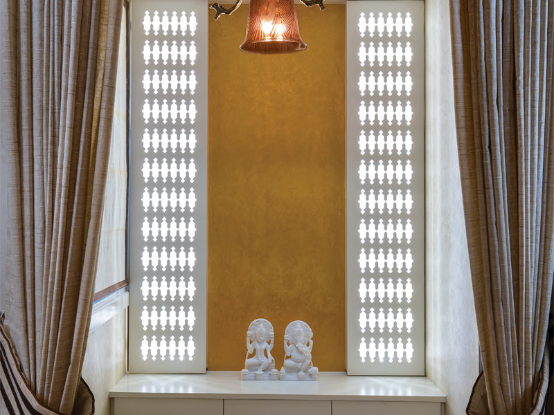 Pooja room curtain design - Beautiful Homes