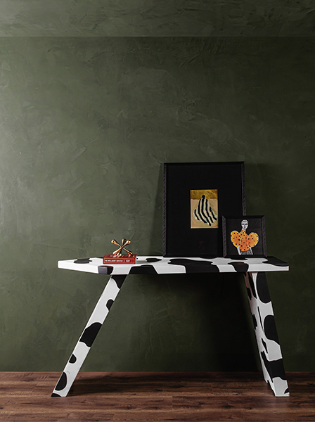 Simple olive-green wall design – Beautiful Homes