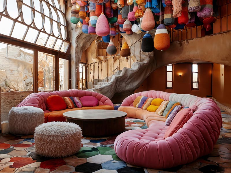 Vibrant interior space – Beautiful Homes