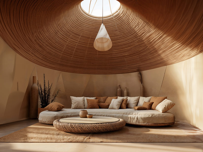 Earthy tones room – Beautiful Homes