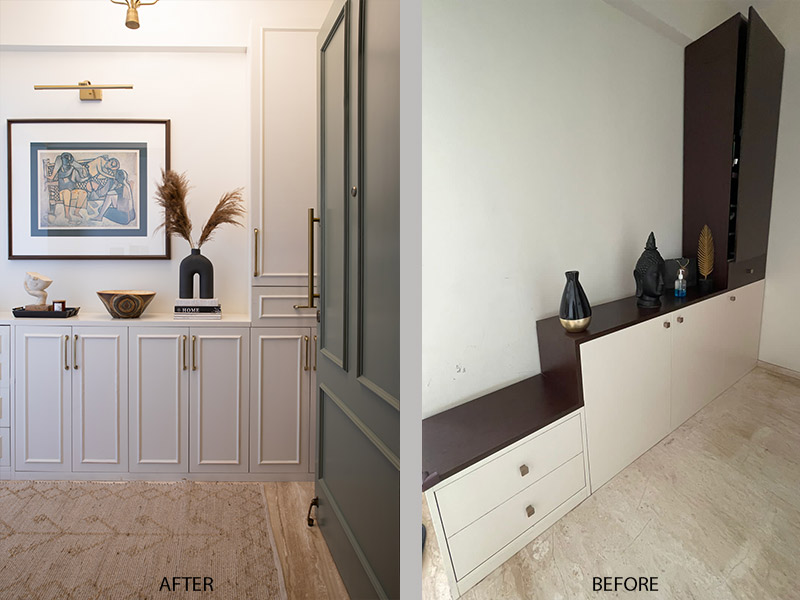 Bohemian hall décor with matte paint – Beautiful Homes