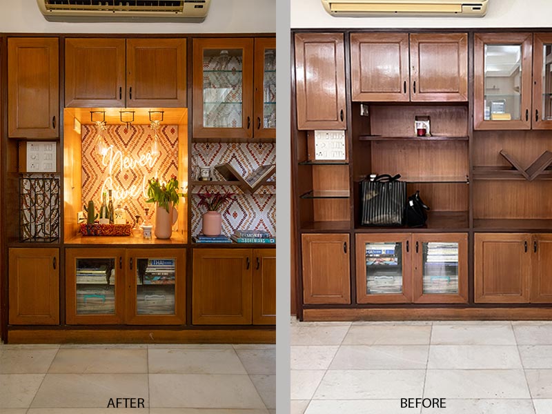 Neon signboard for wooden cabinet – Beautiful Homes