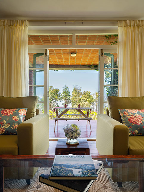 Sit-out space at Skyfall in Kodaikanal – Beautiful Homes