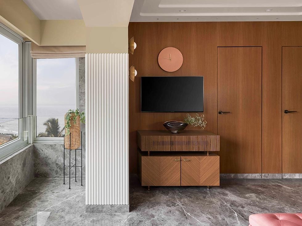 Wooden Hidden Door In Living Room - Beautiful Homes