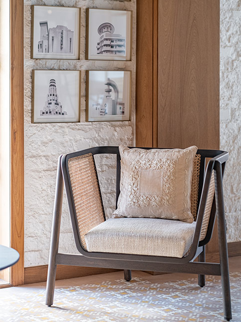 Kuber Shah’s Photographs of Art Deco Buildings on Wall - Beautiful Homes