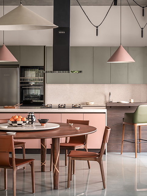 Pastel dining kitchen design – Beautiful Homes