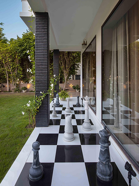 Front pillar tiles design - Beautiful Homes