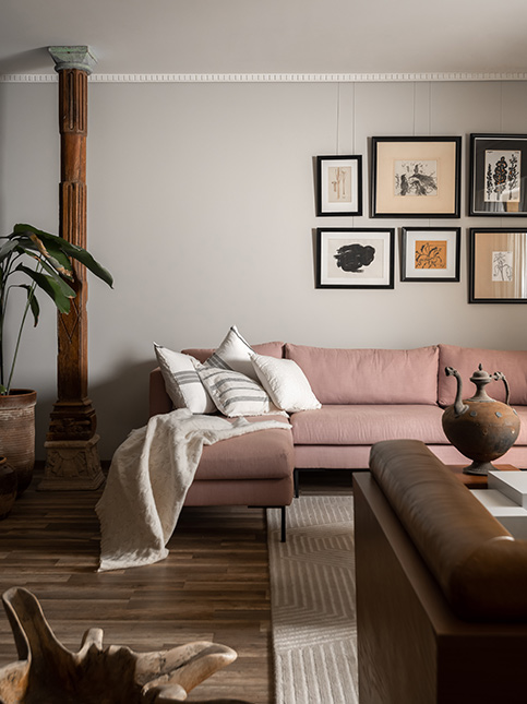 House round pillar tiles design - Beautiful Homes