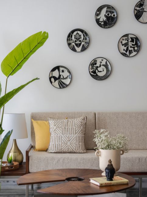 Beige Sofa In Living Room - Beautiful Homes