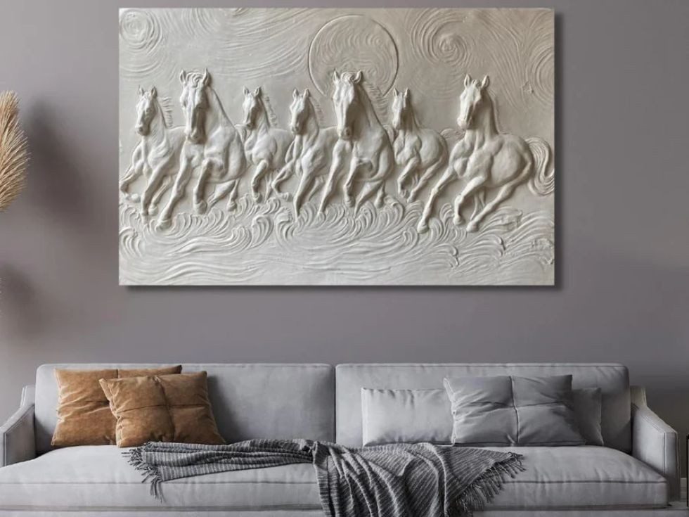 Simple 7 horses painting – Beautiful Homes