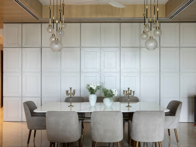 Minimalist Italian marble dining table - Beautiful Homes