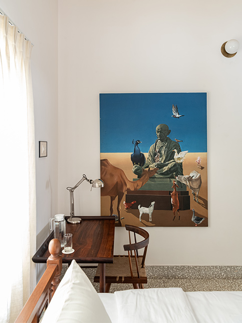 Artistic Wall Painting in Bedroom - Beautiful Homes