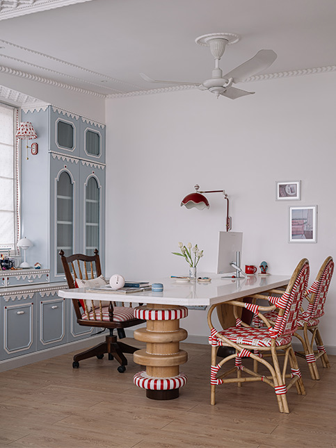 Beautiful Blue Pastel Office Room - Beautiful Homes