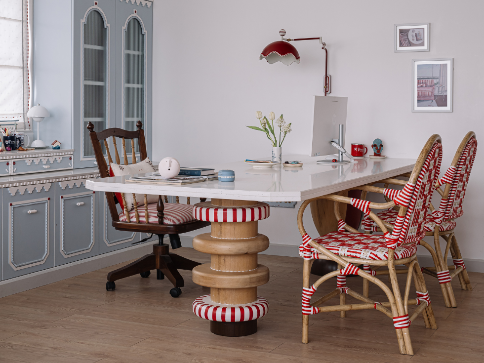 Beautiful Blue Pastel Office Room - Beautiful Homes