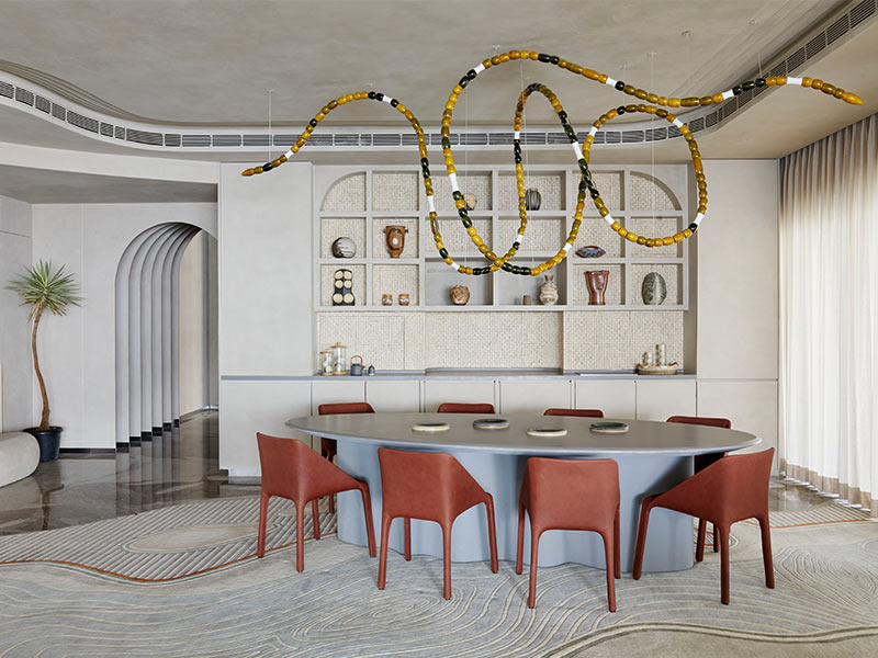 Ceiling Hanging Décor in The Dining Room - Beautiful Homes