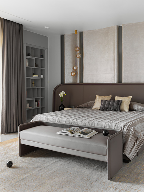 Simple Grey Themed Bedroom with Shades of Grey - Beautiful Homes