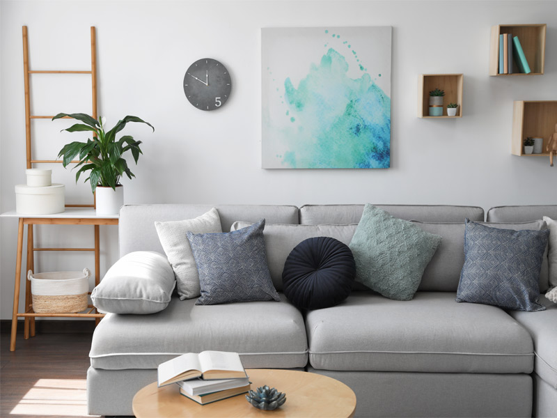 Grey sofa design for living room – Beautiful Homes