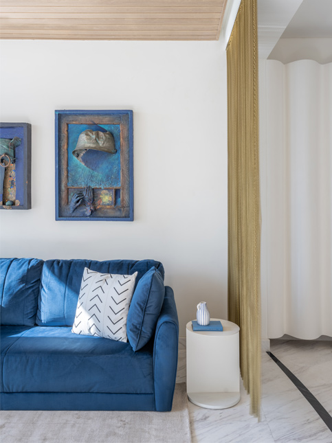 Tiny Round Corner Table in The Colour White - Beautiful Homes