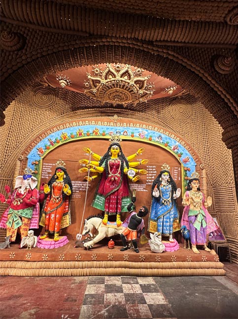 Durga Pooja setup in Kolkata - Beautiful Homes