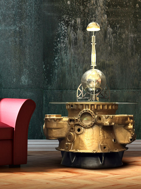 Antonov An-12 Engine Block Table by Airborn - Beautiful Homes