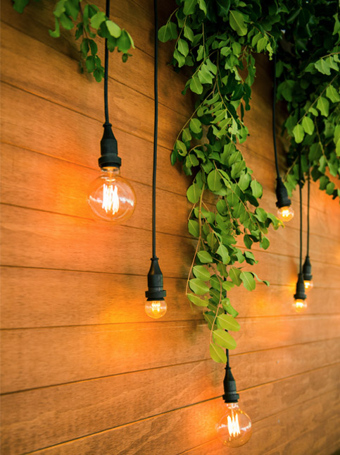 Hanging filament bulbs – Beautiful Homes