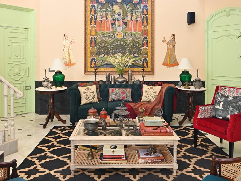 Lobby, inspired by the celebration of Raas Leela – Beautiful Homes