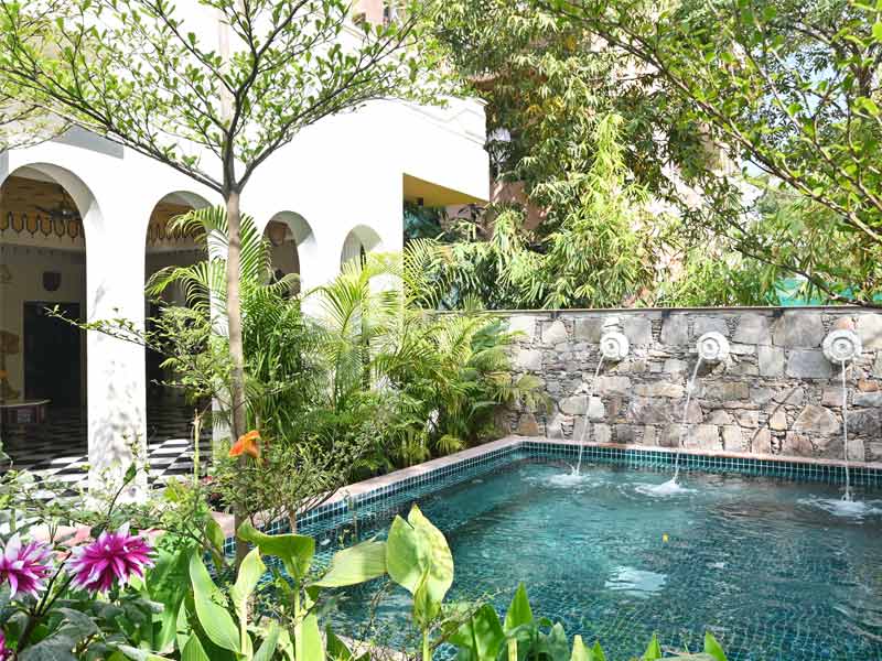 Radha kund fitted with jacuzzi nozzles – Beautiful Homes