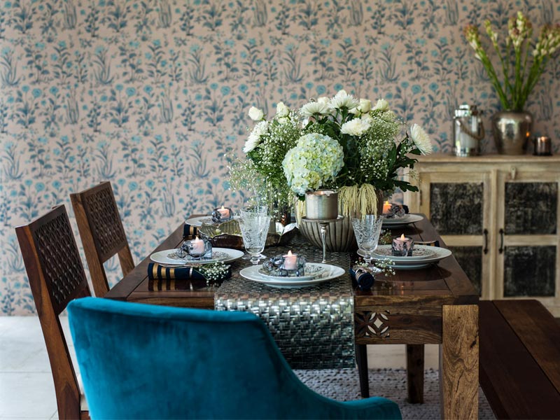 Printed dining table runner – Beautiful Homes